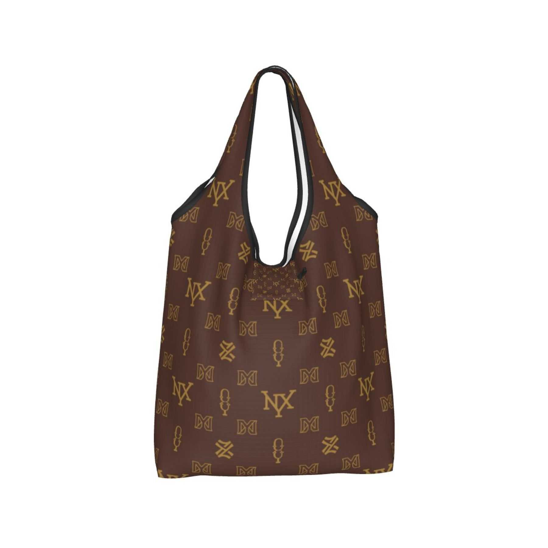 NXY Casual Shopping Bag Womens Shoulder Bag Female Large Capacity Tote Bags Letter Fashion Canvas Purse Handbags Portable Reusable Foldable Bag Hip