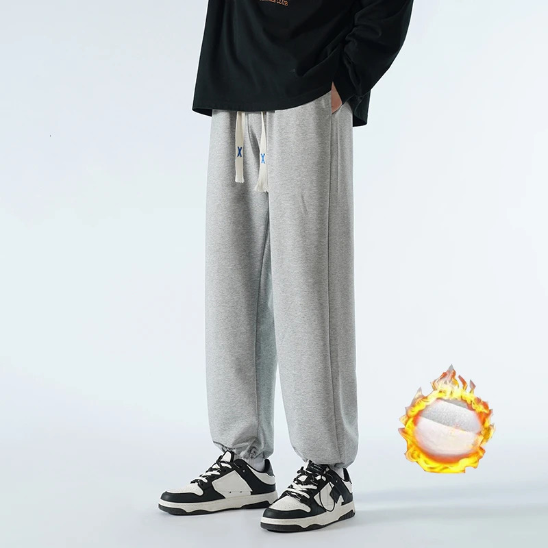 Big Tall Men Sweat Pant Drawstring Extra Long Length Sweatpant Stretch Winter Fleece Sport Jogger Trouser Male 200Cm 190cm 120cm 250226