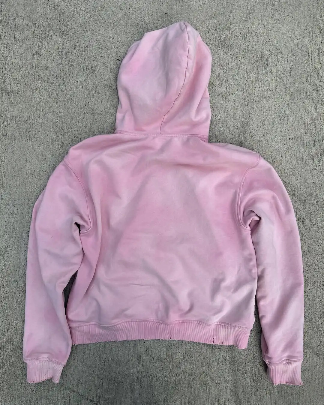 Harajuku High Streets latest fashion hoodie oversized pink sea zipper sportswear garbage mens Y2K Gothic streetwear 250213