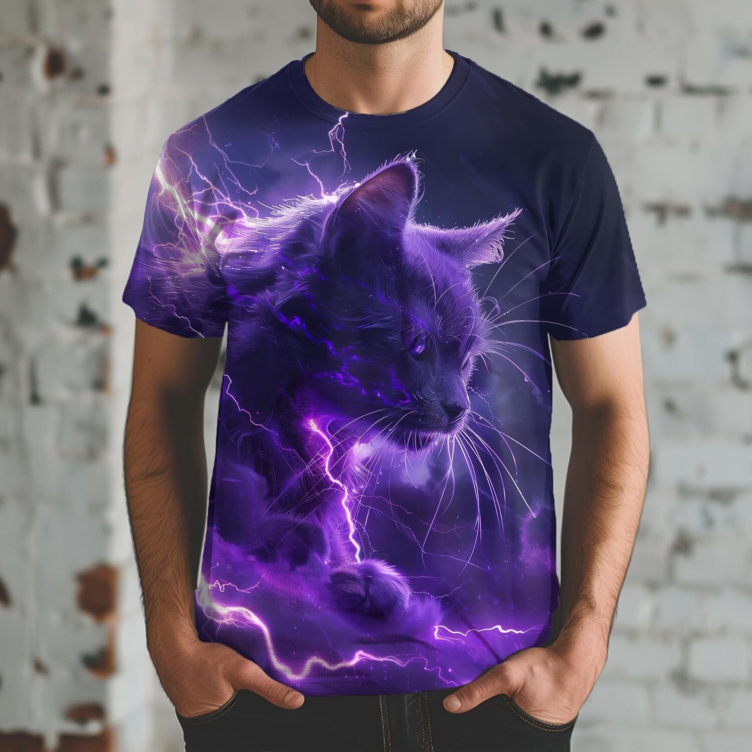 Mens T shirt Men's Novelty Animal Graphic Shirt Tee tee Casual tops summer clothes