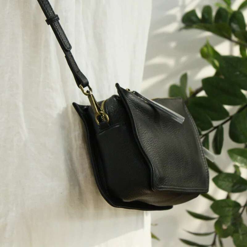 Women's Shoulder 2022 Soft Genuine Leather Zipper Handbag Design Bag Vintage Crossbody Bags Bolso Mujer