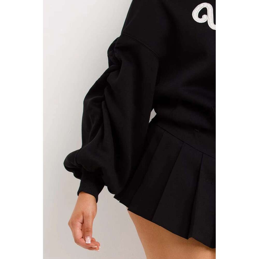 52% Cotton 48%Polyester Fleece Fabric Hoodie Plus Size Fashion Sweatshirts Custom Women Clothes Hoodies With