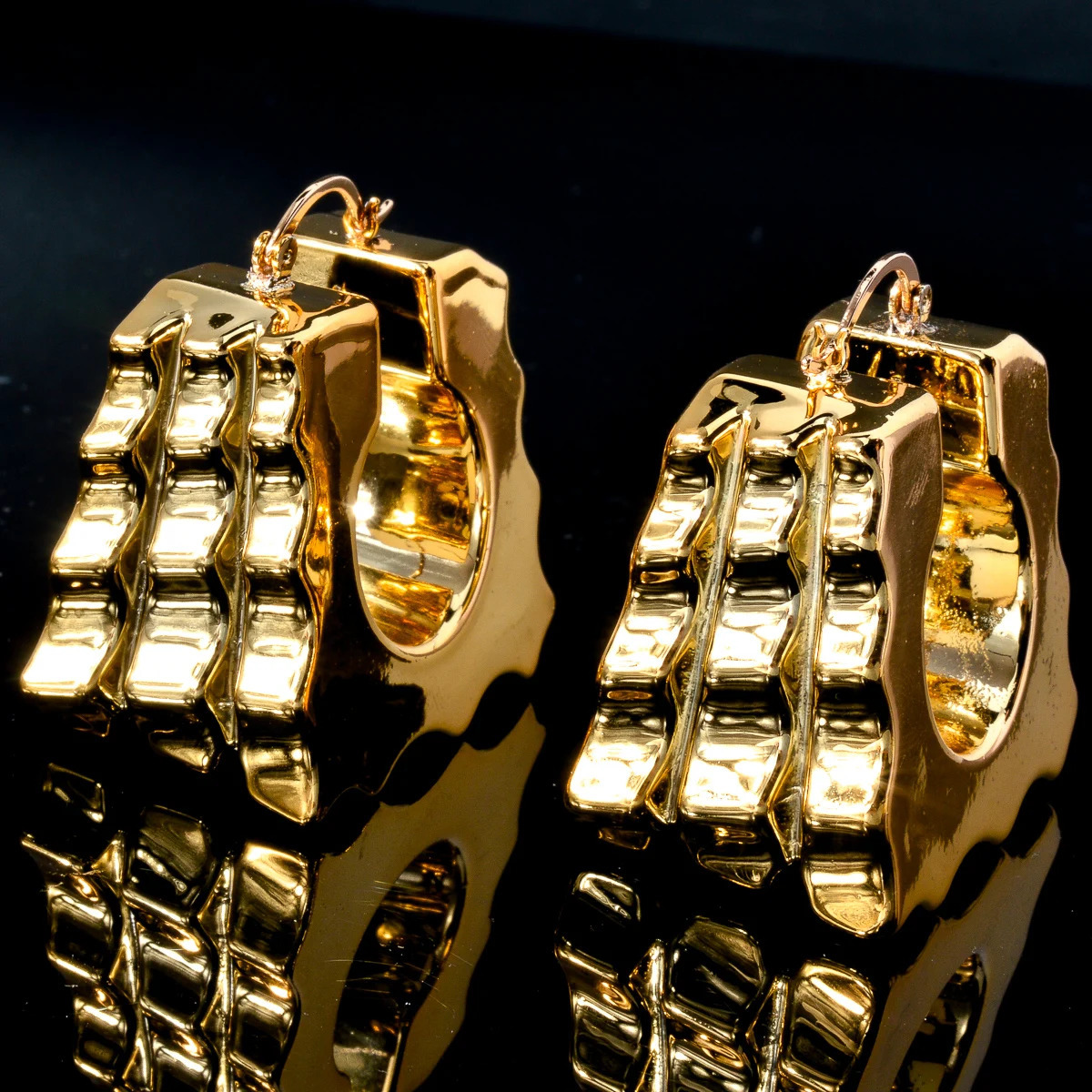 ZeaDear Jewelry Dubai Smooth Chunky Big Earrings Fashion Statements African Hanging Earring For Women Dinner Jewellery 250225