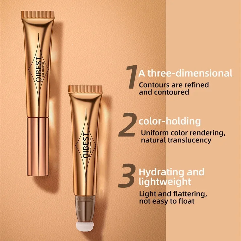 QI Liquid Contour With Cushion Applicator Natural Shimmer Finish Moisturizing Creamy Soft Blush For Cheeks Highlight 250219