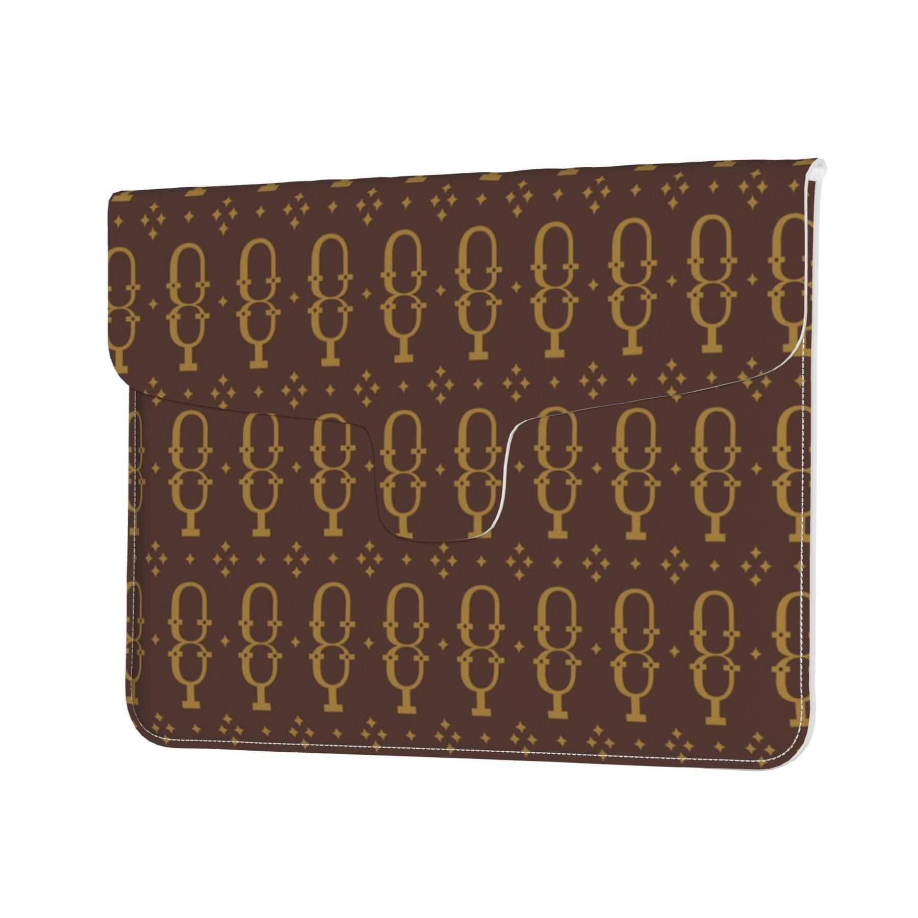 NXY Pu Leather Laptop Sleeve Bag Case Suitable For Notebook Soft Computer Bag Office Briefcase Business Shockproof Laptop Bag Envelope Organizer Bag H