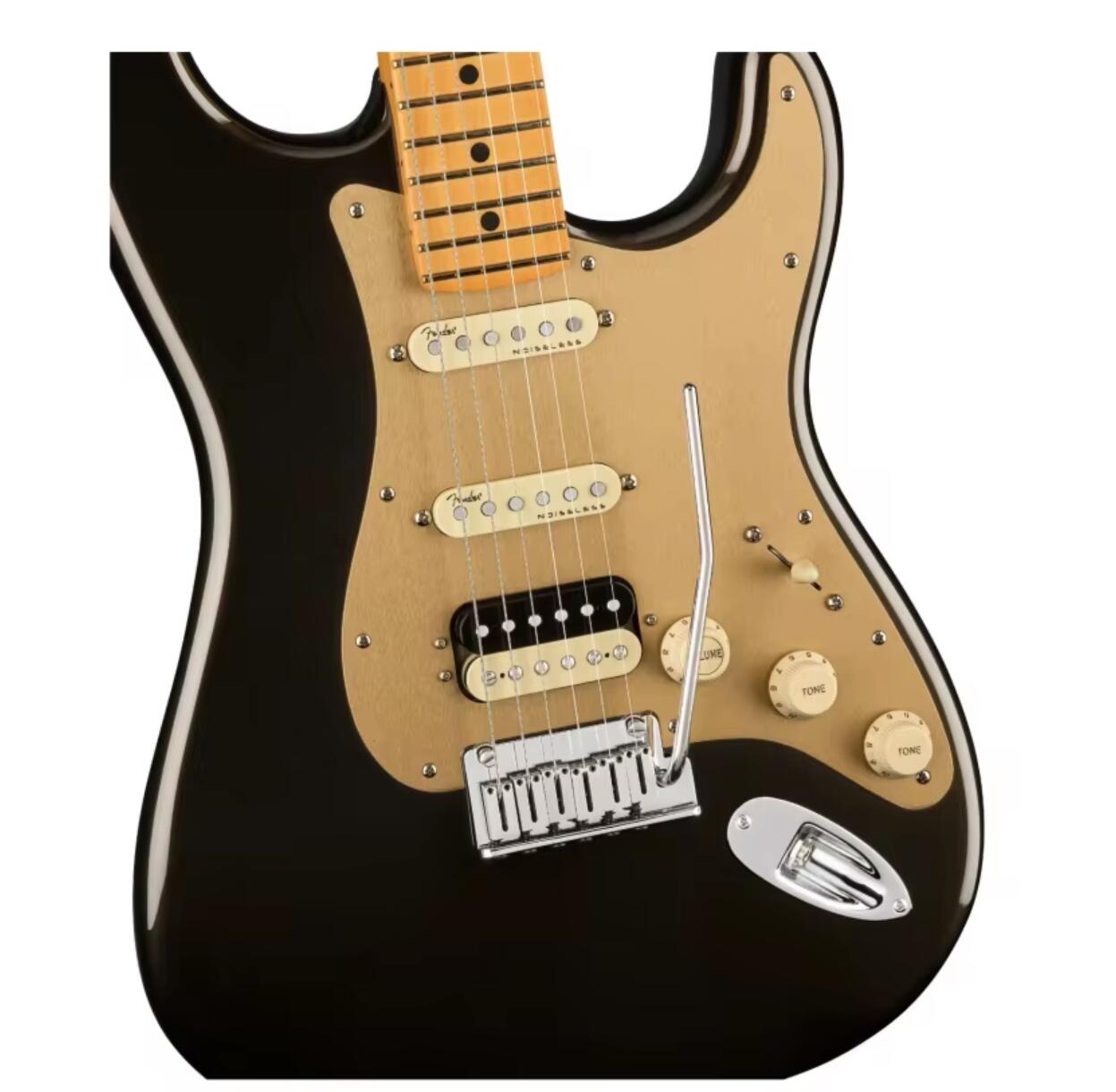 In Stock Texas Tea Ultra Electric Guitar Gold Aluminum Pickguard Solid Mahogany Body Maple Neck SSH Pickups Chorme Hardware
