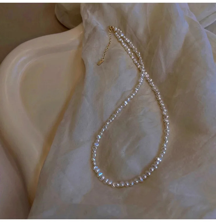 High Quality Fashion Natural Small Freshwater Pearl 14K Gold Filled Female Chokers Necklace Jewelry For Women Chains Gifts 250222