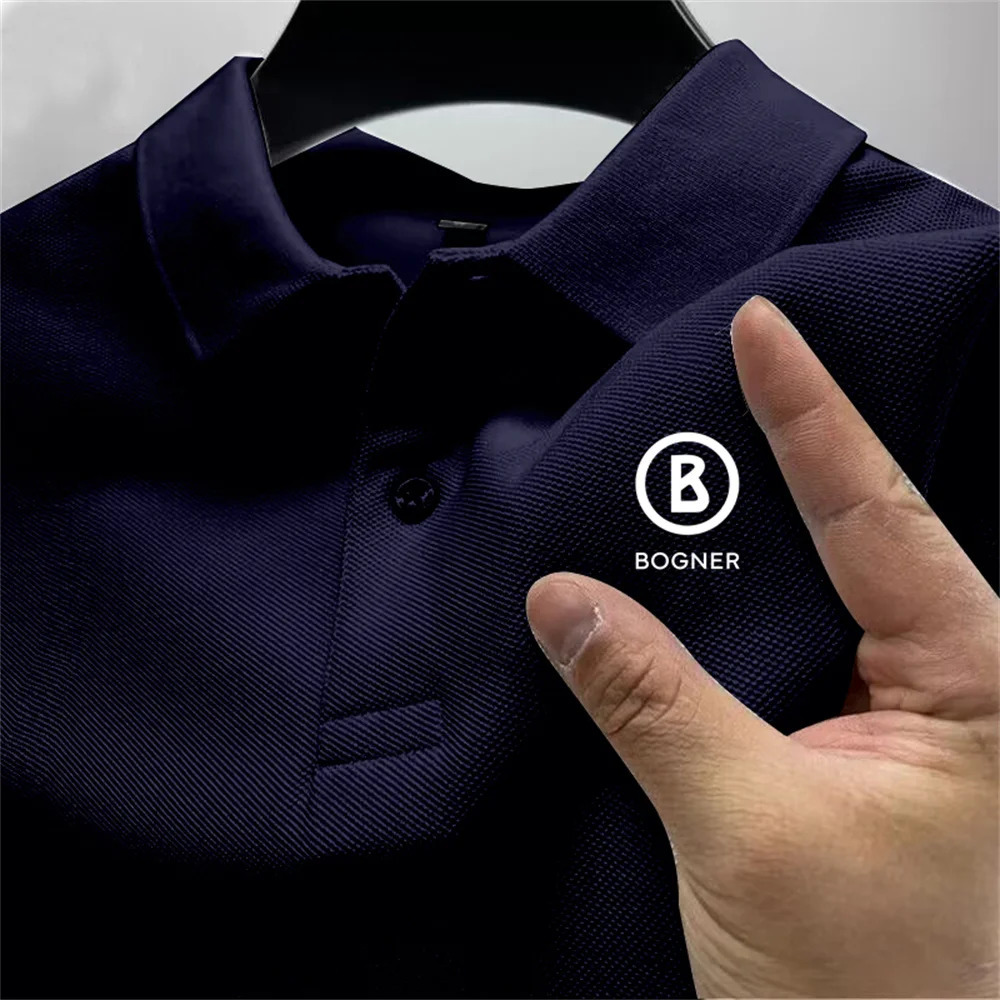 Summer mens outdoor sports golf POLO shirt lapel street casual top versatile business high quality quick-drying breathable top 250226