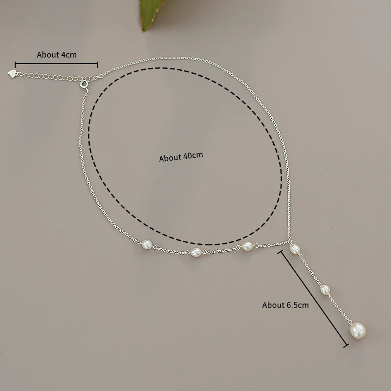 ASHIQI Real S925 Sterling Silver Natural Freshwater Pearl Pendant Necklace Jewelry for Women 250222