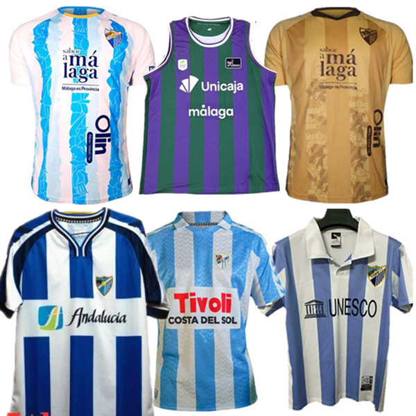 Retro CF Malaga Soccer Jerseys 2025 2026 away JUANPI Luis Munoz Febas ADRIAN Football Shirt Burgos Casas Juankar camiseta de fUtbol Juande Febas Uniforms men kids kit
