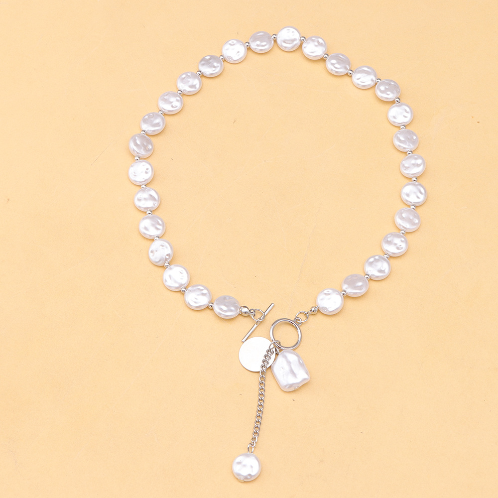 Baroque pearl necklaces in Europe and the United States pearl jewelry senior sense of gift necklace female