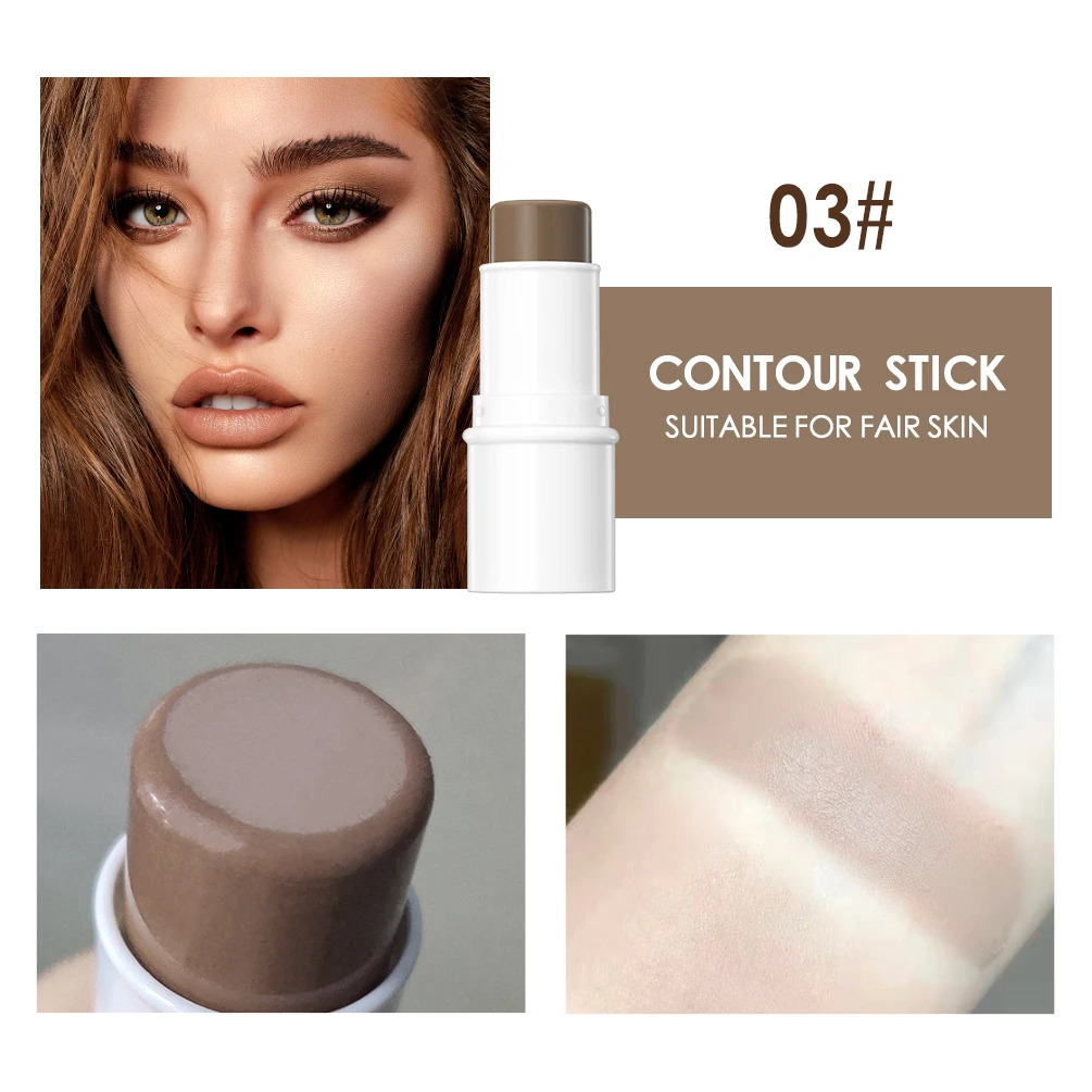 QI Contour Stick Face Bronzer Makeup Waterproof Matte Finish Highlighters Shadow Contouring Pencil Lasting Cosmetics 250219