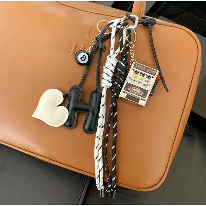 Designed Baseball Nylon Braided Rope Pendant Love Keychain Key Ring Game hine Bag Hanging Decoration Trendy Ornaments