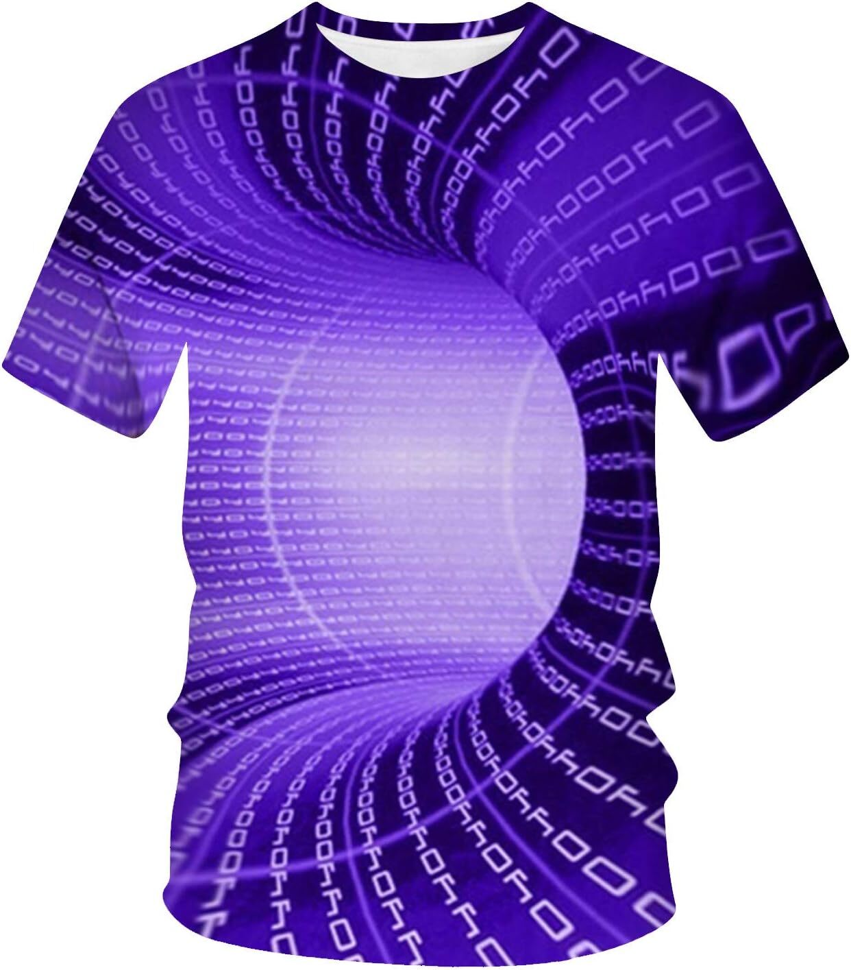 Mens T shirt Fashion 3D Print T-Shirts for Men Cool Design Graphics Pattern Crewneck Optical Illusion Hip Hop Streetwear tee Casual tops summer clothe