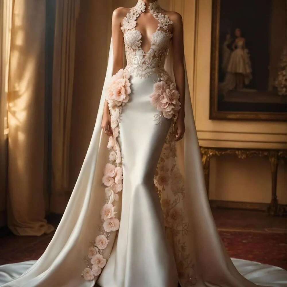 Glamorous pastel satin evening for women contest chic sleeveless floor formal dress dinner dresses on red carpet