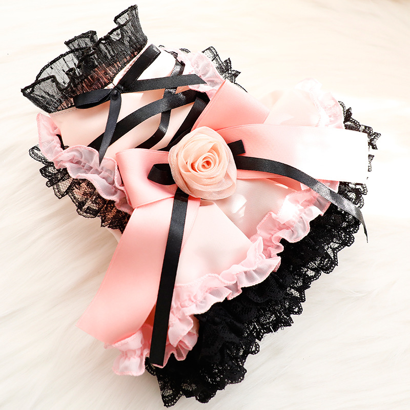 Wholesale Summer Small Dog Dress Lollita Style Chic Rose Tutu Dress For Princess Pet Clothes Supplies