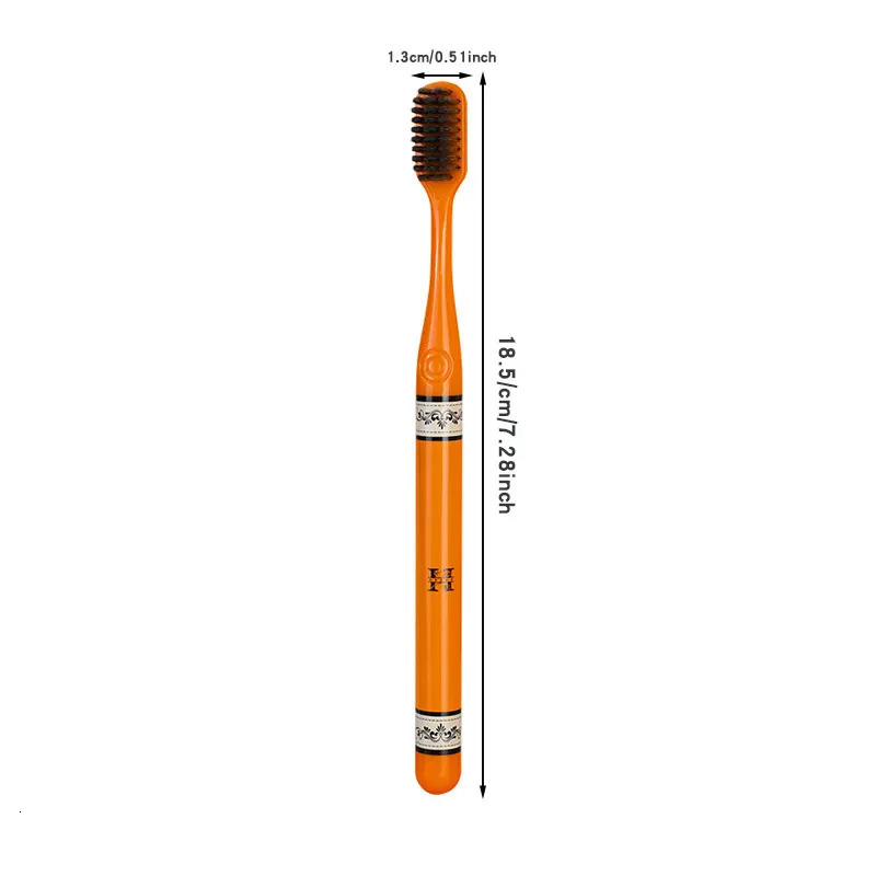 6 high-grade orange toothbrush gift box teeth cleaning tools deep cleaning oral care soft hair travel portable applicable to a 250226