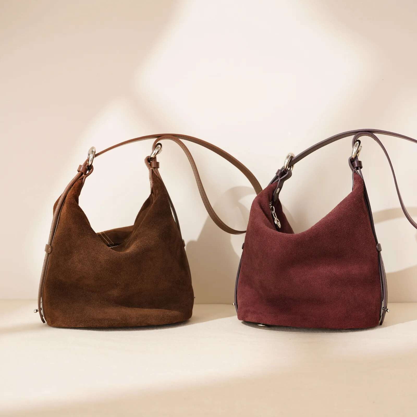 Shoulder Rectangular Bags High Quality Original Designer Women's Suede Leather Bag Genuine