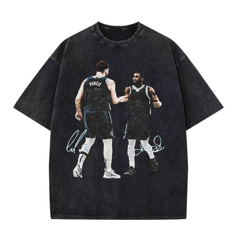 Summer 2025 Irving Dongchich Short sleeved Men's and Women's American Trendy Pure Cotton T-shirt