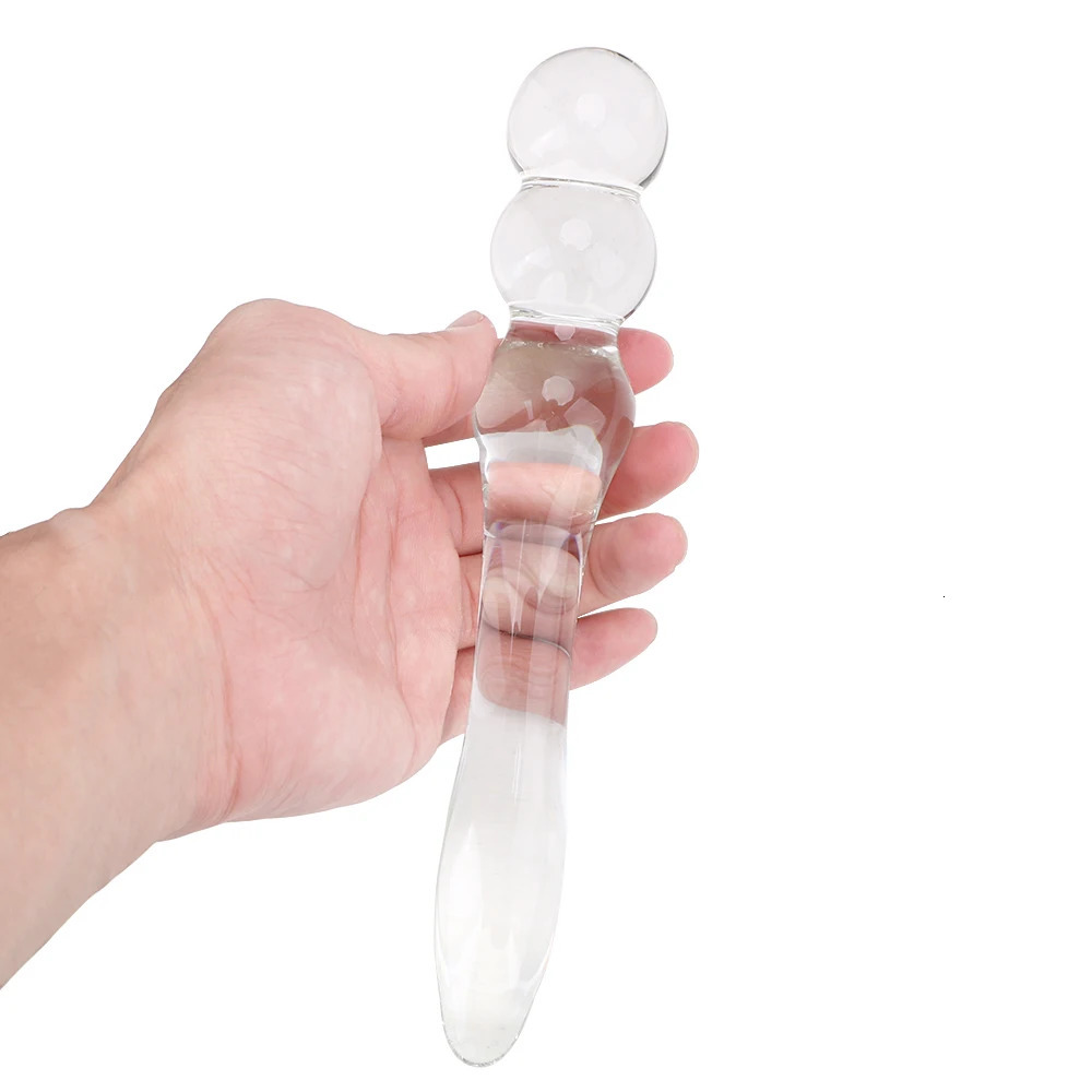 19cm Glass Anal Beads Butt Plug For Women Vaginal Men Prostate Massager Dildo Female Masturbator Sex Toys Adults Erotic Products 250227