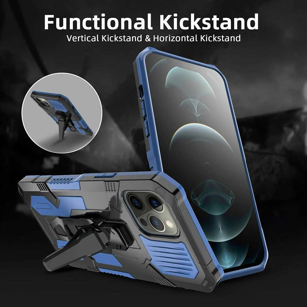 Belt Clip Heavy Duty Phone Case For iPhone 16 15 14 Plus 13 12 Pro Max Kickstand Shockproof Rubber Stand Back Hard Phone Cover Z250227