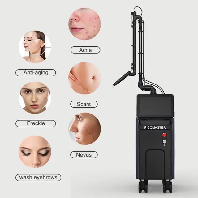 Professional Picosecond Laser Pico Laser Q Switch Nd Yag Laser 1064nm 532nm 755nm Tattoo Removal Anti-Aging Wash Eyebrows