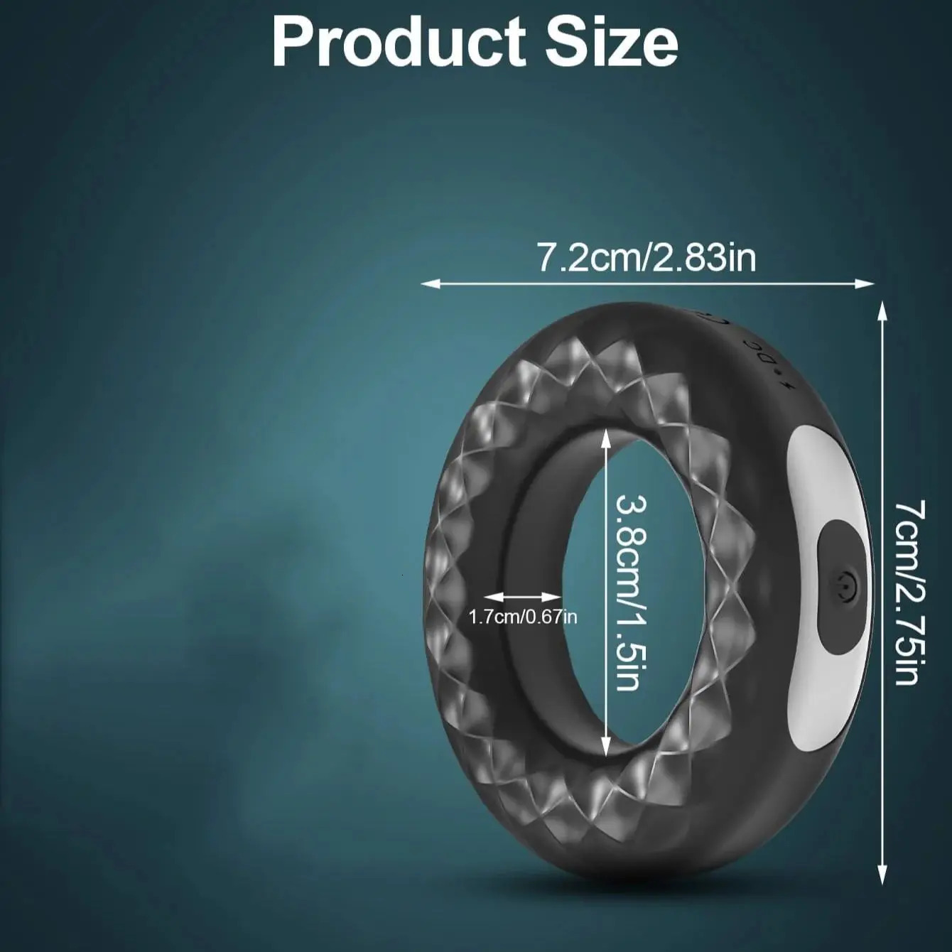 USB Rechargeable Silicone Cock Ring Vibrator Locks Penis Stimulating Toy For Men Masturbating 250227
