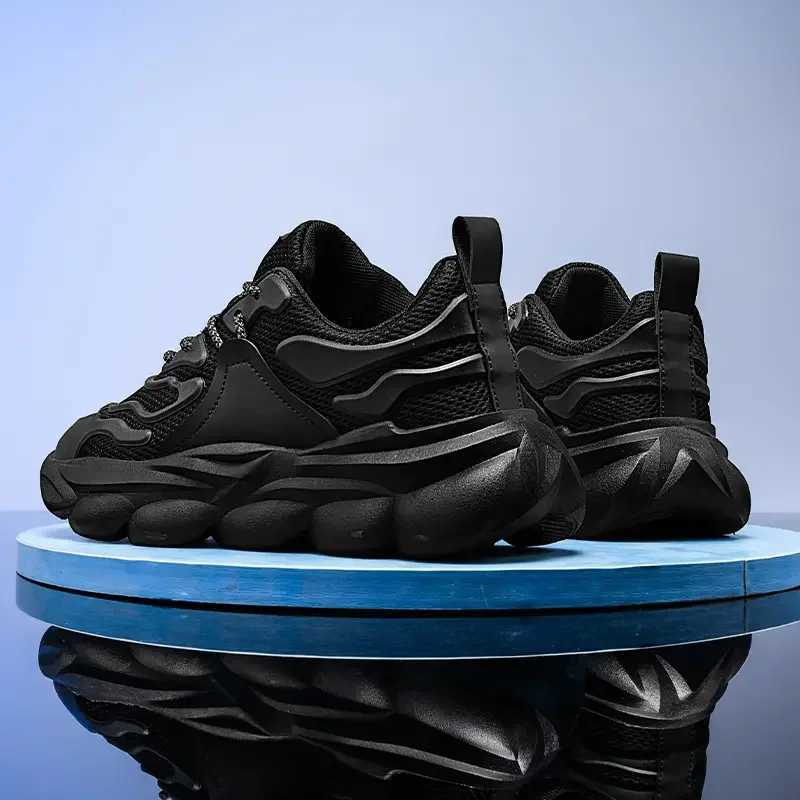 2023 Mens Sneakers New Thick Sole Mens Shoe Leisure Fitness Breathable Fashion Luxury Sports Mesh Running Shoe Tennis for Men Z250411