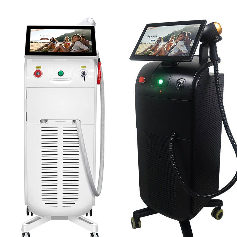 High Precision Ice Titanium 755 808 1064 Diode Laser Skin Smoothing Professional Hair Removal Ice Painless Depilation Diode Laser 1600W Equipment