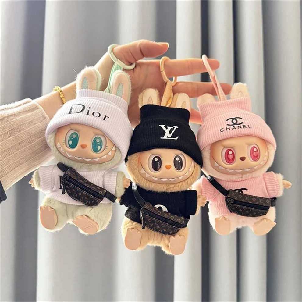 Fashion Overalls V1 V2 Clothing Accessories Labubu Clothes Designer15/17cm Doll Toy aa891