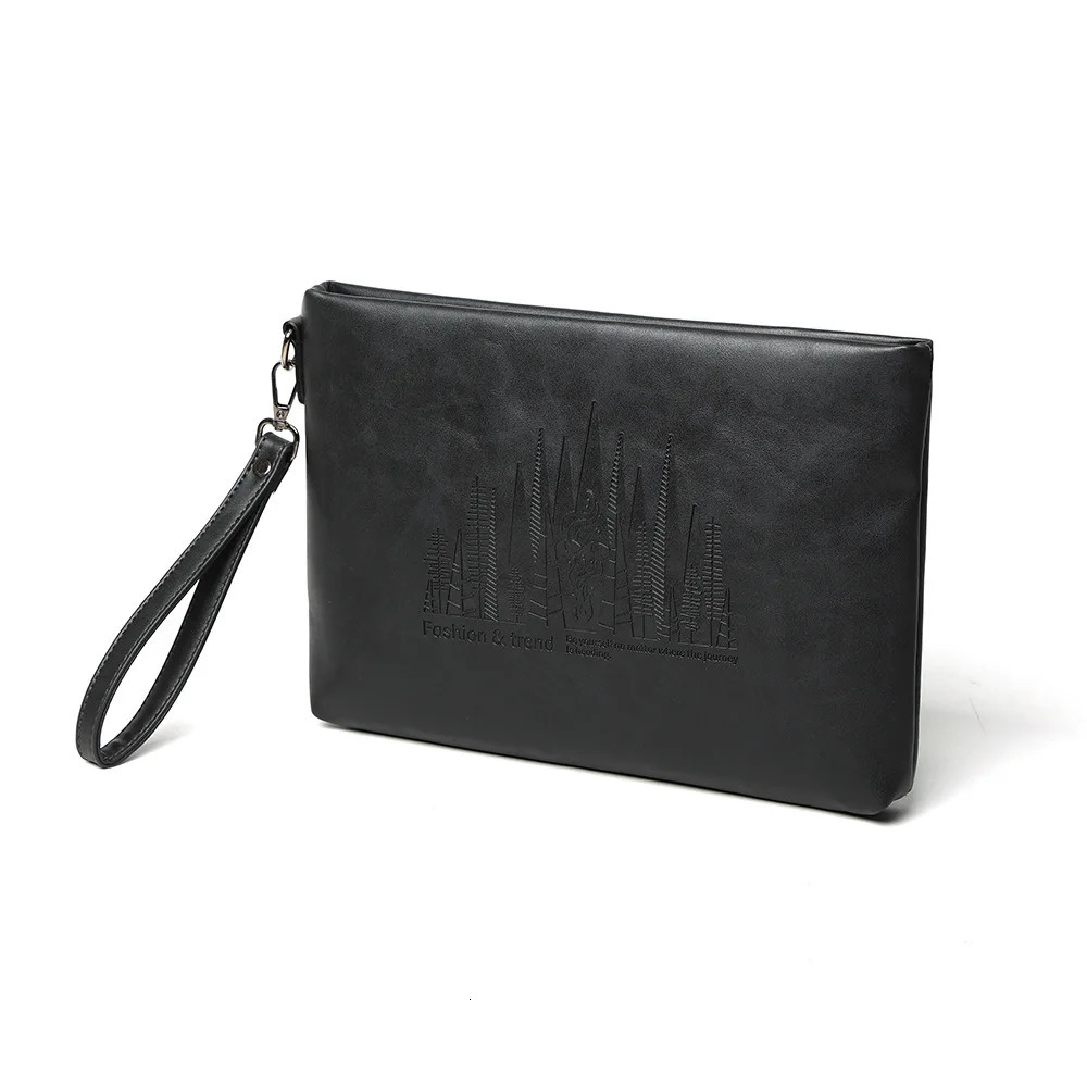 Ship from US Soft PU Leather Clutch Bag Male Card Wallets Elegant Leisure Stylish Men Pouch Fashion Business Style Mens Handbag 250228FBB