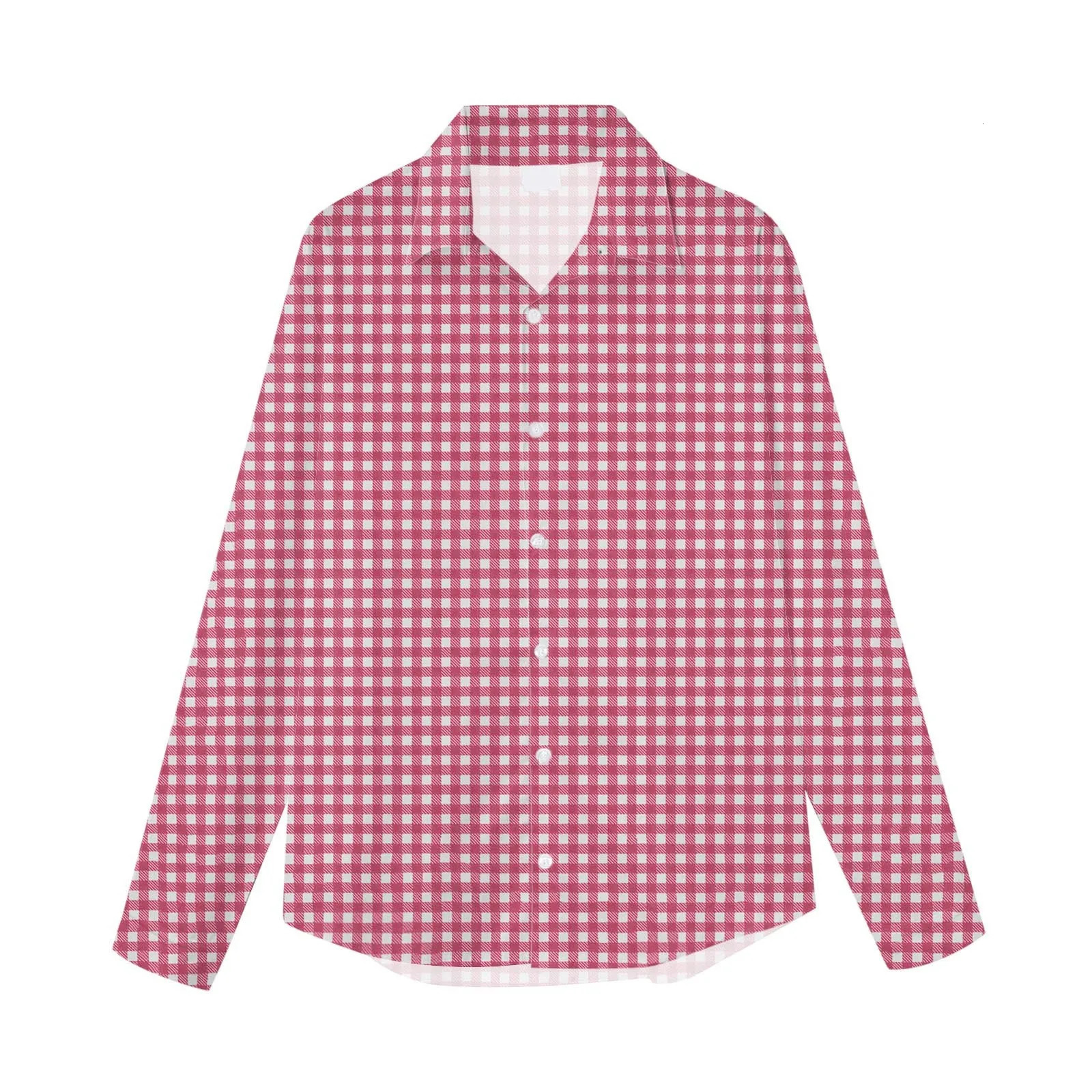 Red Plaid Printed Shirts For Men Long Sleeved Button Up Male Casual Slim Fit Tops Fashion Mens Social Shirt Clothes 250226