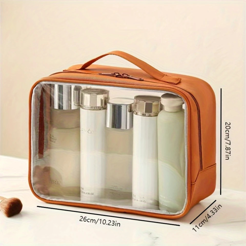 Ship from US Makeup Bag Portable Cosmetic Large Capacity Travel Case Organizer Toiletry With Handle For Women 250227FBB