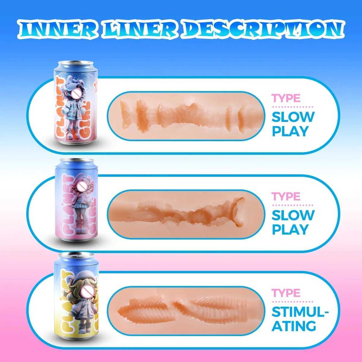 Anime Portable Sex Toys Male Masturbator Cups Real Vagina for Men 7 Colors Pocket Pussy Hidden Canned Blowjob Masturbator 18+XJ250227