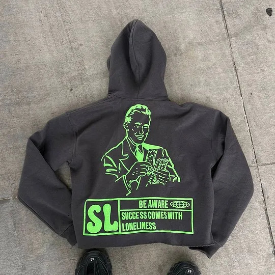 Smart Loners Hoodies Y2K Clothes Mens Womens Harajuku Gothic Hip Hop Graphic Print Oversized Sweatshirts Pullover Hoodie 250226