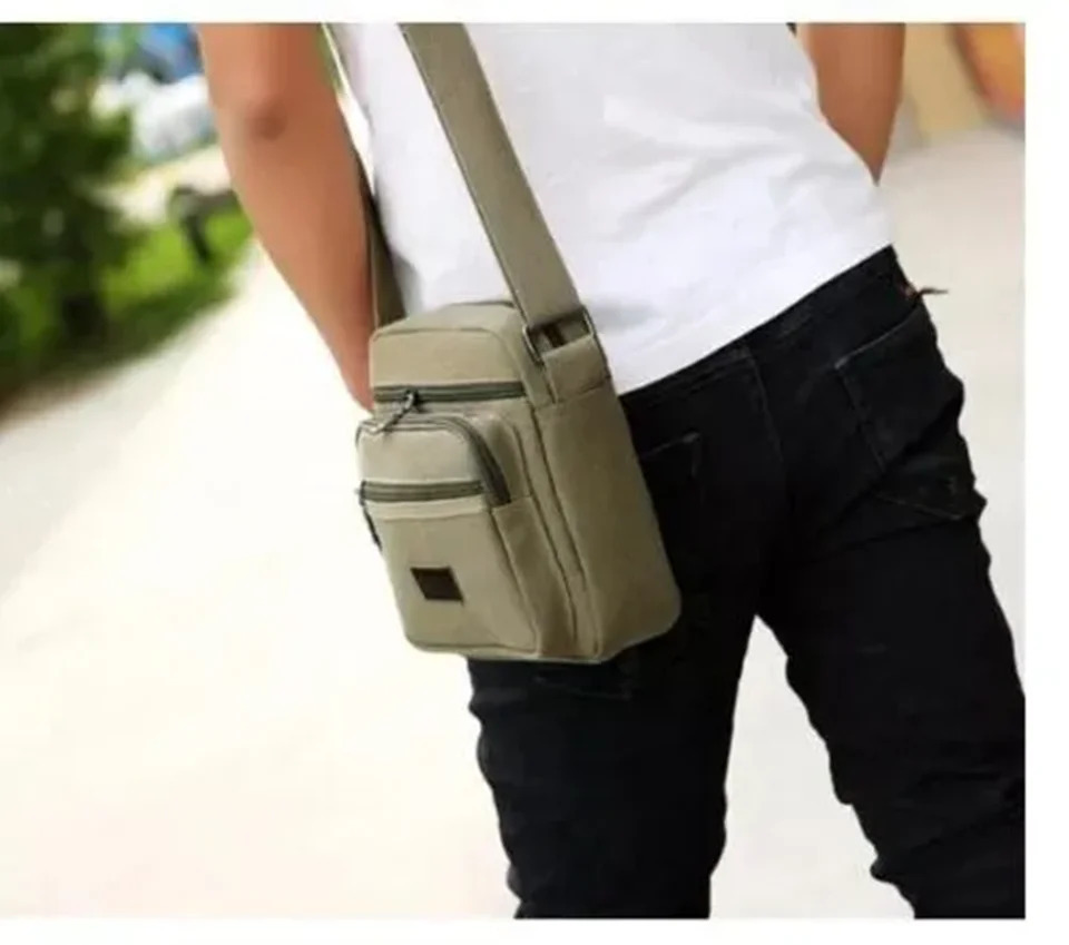 Ship from US Messenger Bag Shoulder Crossbody Canvas Bags Casual Satchel Vintage 250227FBB