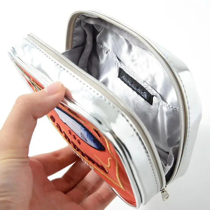 Ship from US Canned Sardines Storage Bag Funny Makeup Cute Bath Large Capacity Travel Pouch Creative Cosmetic Purse Coquette Toiletry 250227FBB