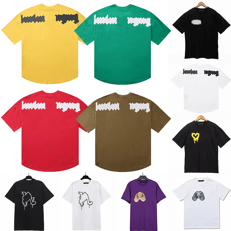 2025 Mens Designer T Shirt Clothes Designer Shirts Women T Shirts Fashion Spray Paint Graffiti Couple Short Sleeves High Street Loose Tide Crew Neck Letter Print Tops