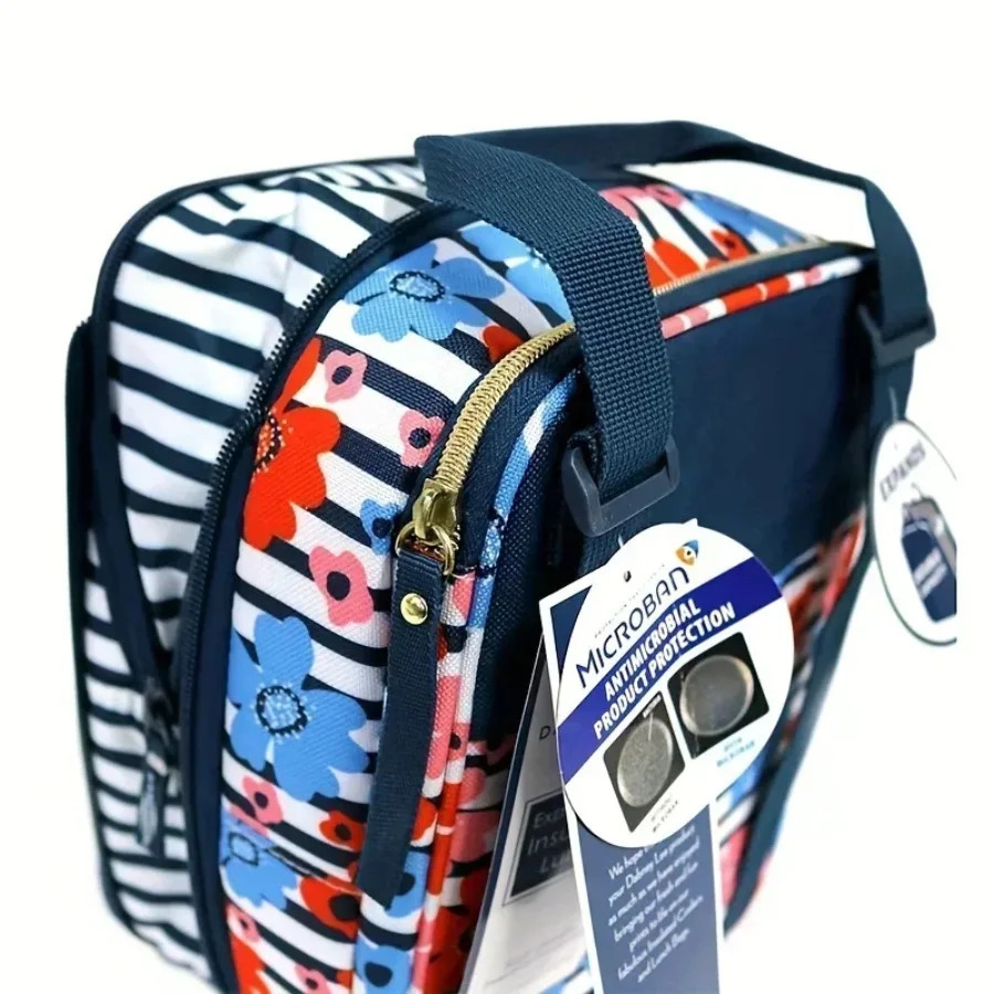 Ship from US Expandable Insulated Lunch Bag Handle Picnic Box for School Office Travel Business 250227FBB