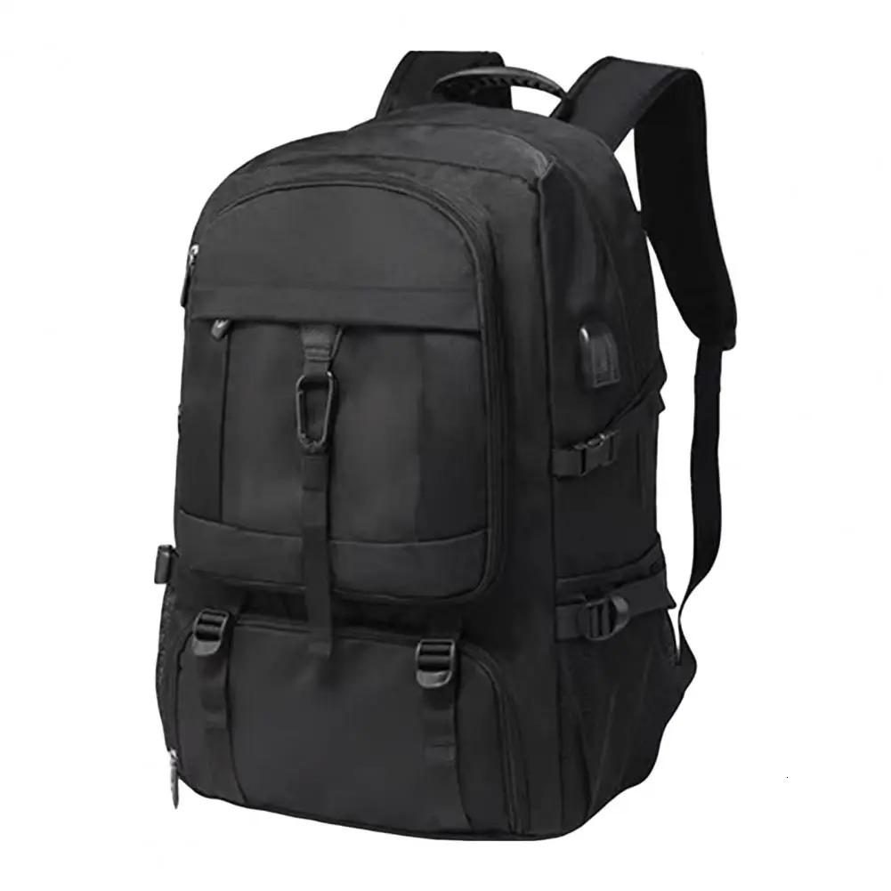 Ship from US 5080L Backpack USB Charging Port Large Capacity Multi Pockets Adjustable Shoulder Strap Waterproof Hiking Bag 250227FBB