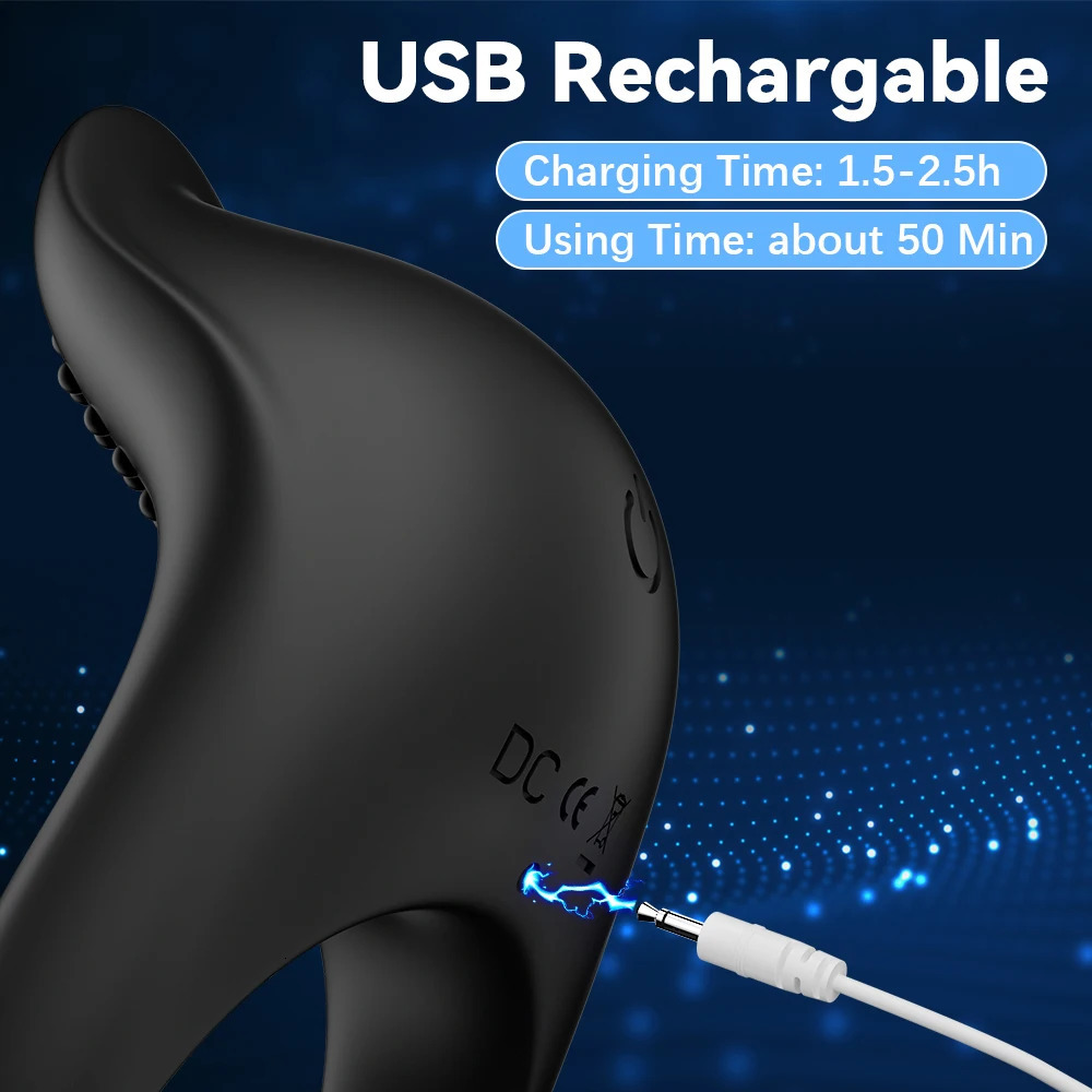 APP Control Vibrator Cock Ring for Men Delay Ejaculation Penis Ring Sex Toys Lock Penisring Cockring Adult Male Sex Supplies 250227