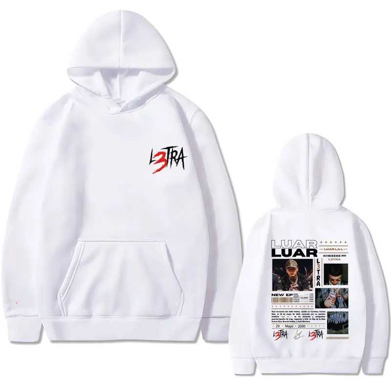 Mens Hip Hop Clothing Oversized Pullover Hoodie DoubleSided Graphic Print Fashionable Retro Strtwear for Men and Women L251018551E