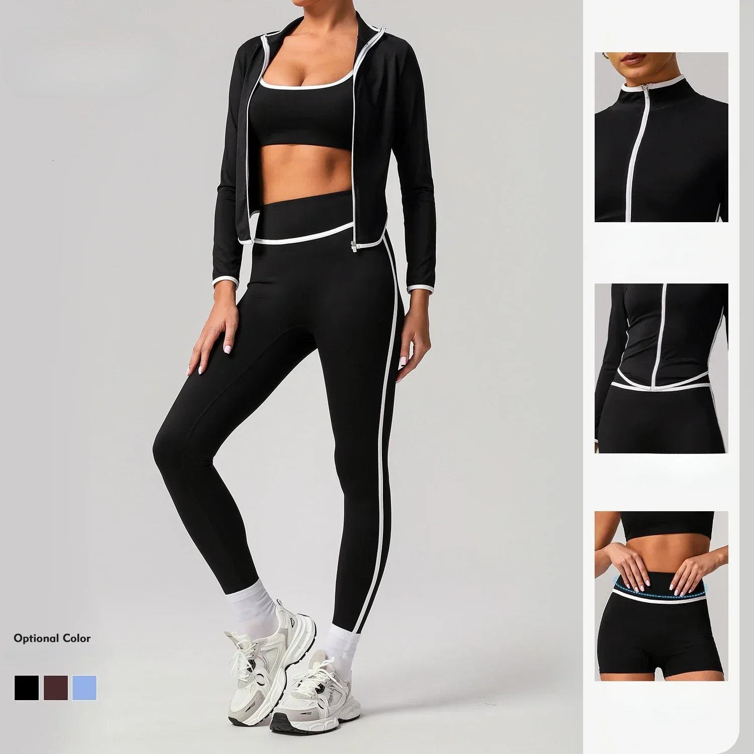 Seamless Yoga Sets Sports Fitness High Waist Hip Raise Tight Quick-drying Yoga Suit Running Workout Clothes Gym Set for Women 250227