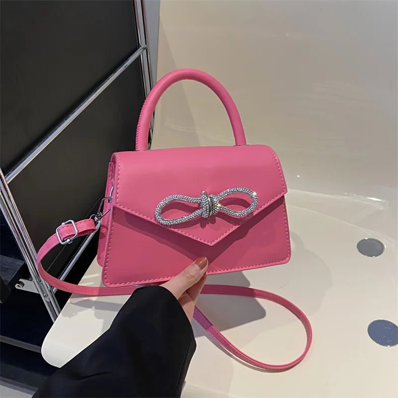 Ship from US Simple Handbag PU Shoulder Bag Multifunctional Crossbody 250227FBB
