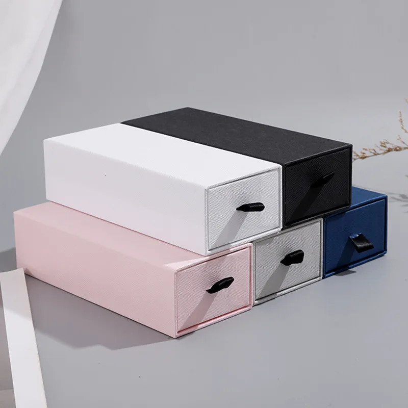 10pcs Square Jewelry Display Glasses Box Packaging Holder Black Pink White Kraft Paper Gifts Box for Glasses 17x7x4.5cm 250222