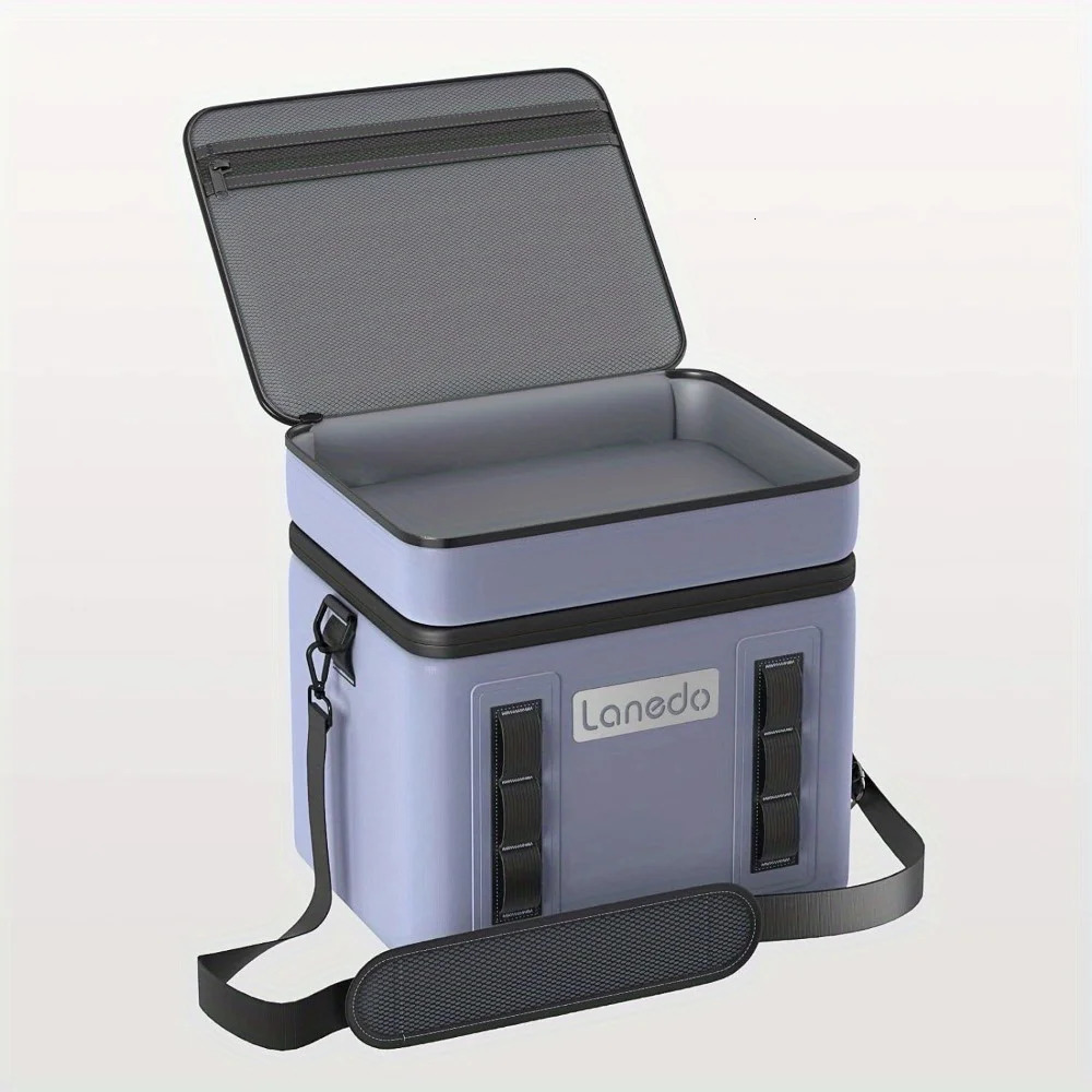 Ship from US Lanedo Lunch Soft Cooler 20 Can Carrying Handle Insulated Bag Portable Ice Chest BoxGray 250227FBB