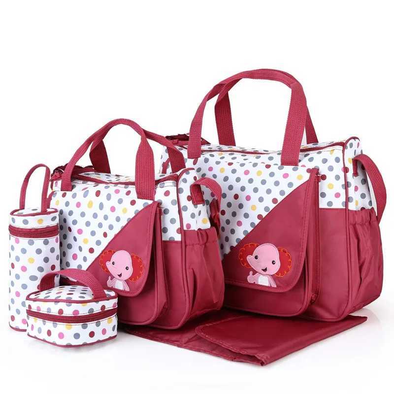 Diaper Bags Cartoon Baby Diaper Bag Suits Maternity Bag Mummy Travel Bag Handbag Stroller Bag Mom Hand Totes Women Nappy Storage Organizer Y2502275F4Z