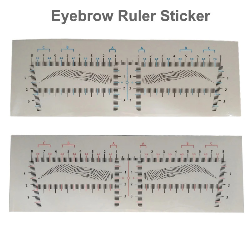 25pcs Eyebrow Tattoo Product Disposable Eyebrow Ruler Sticker Eyebrow Microblading Tools Permanent Makeup Accesories Tools 250224