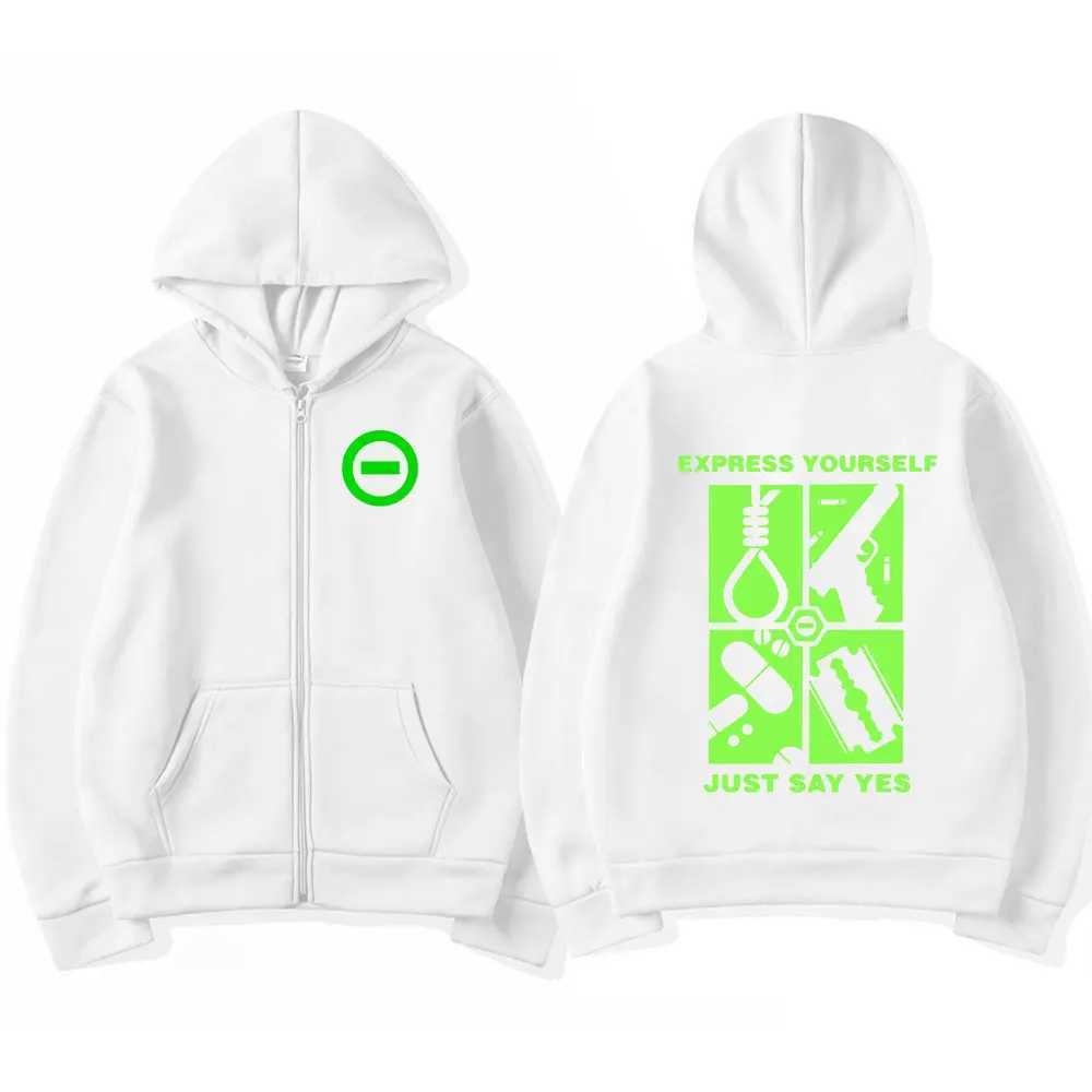 ZipUp Hoodie Graphic Print Sweatshirt Gothic u0026 Rock Music Inspired Jacket for Men u0026 Women L251018R2ZI