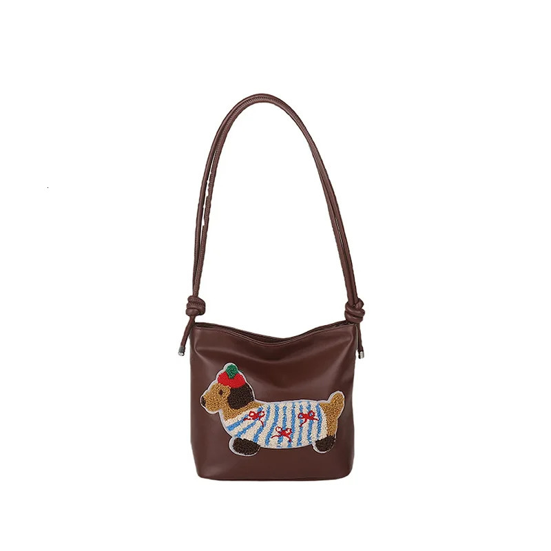 Ship from US fashion Korean Ins cute bucket bag suitable for women simple small casual highend Cross Shoulder Bag 250227FBB